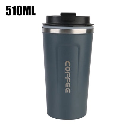 Coffee Mug Leak_Proof Travel Thermo Cup 380/510ML Double Stainless Steel Thermo Cafe Car Thermos Mug for Tea Water Coffee